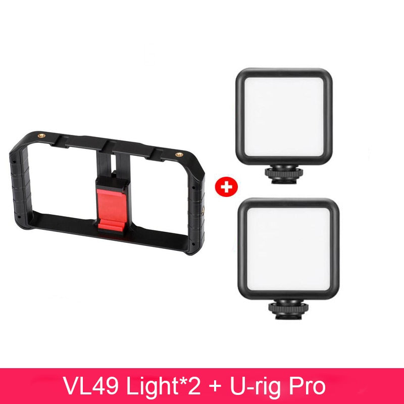 kit Multi-Fuction Mini LED Video Light Built-in Photographic Lighting