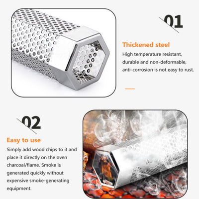 BBQ Pellet Smoker Tube Stainless Steel