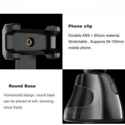 All-in-One Phone Holder Auto Smart Shooting 360 Rotation Facial Object Tracking