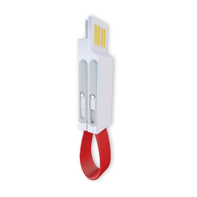 3 In 1 Mini Keychain USB Cable / Fast Charger Data Sync Charging Cable