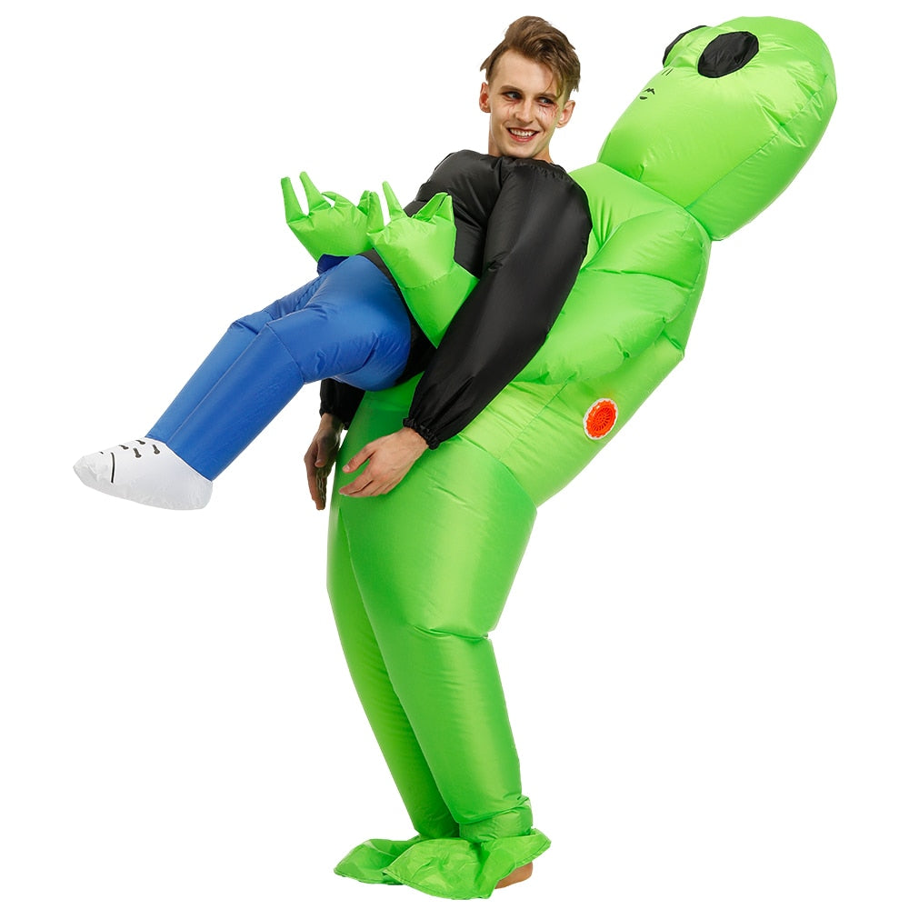 2020 Funny Green Alien Costume Inflatable